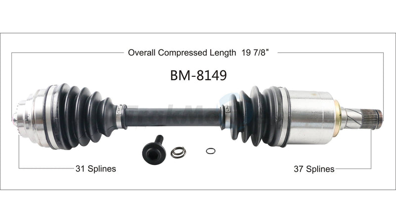 CV Axle Shaft – Front Driver Side