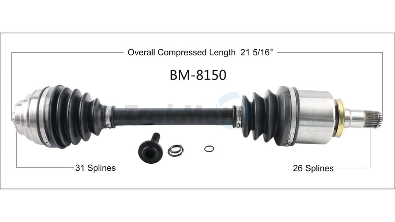 CV Axle Shaft – Front Driver Side