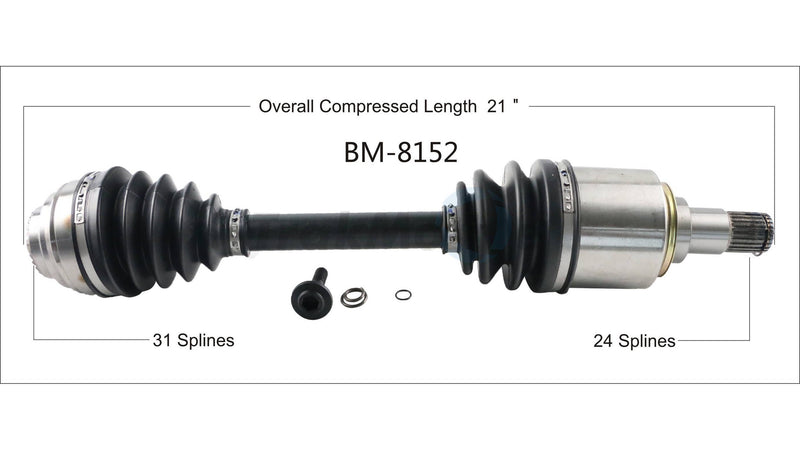 CV Axle Shaft – Front Driver Side
