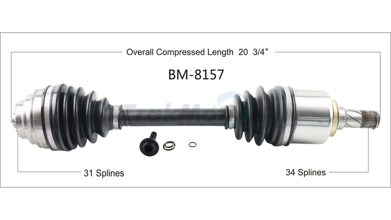 CV Axle Shaft – Front Driver Side