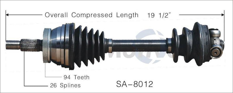CV Axle Shaft – Front Driver Side