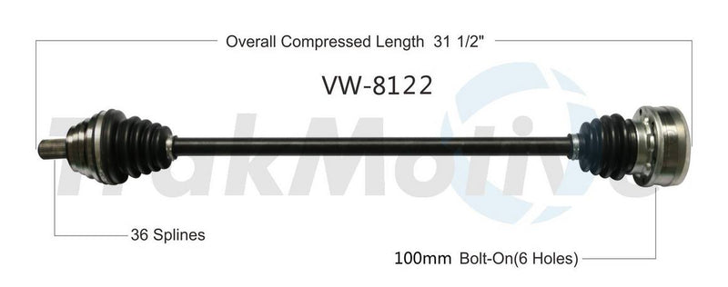 CV Axle Shaft – Front Passenger Side