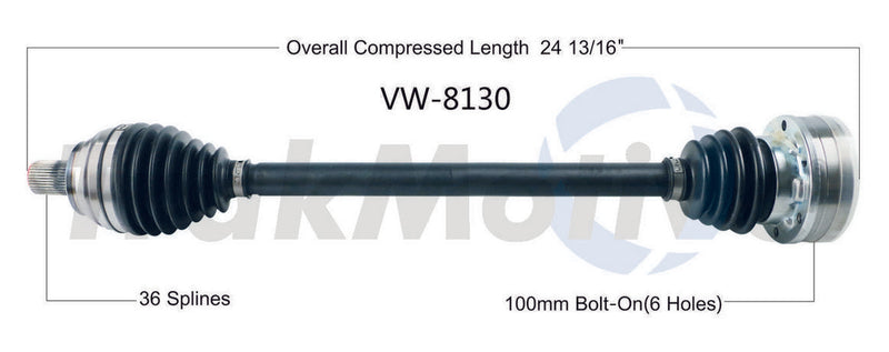 CV Axle Shaft – Rear Passenger Side