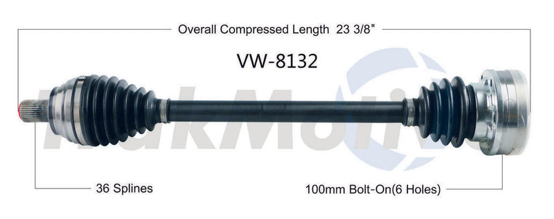 CV Axle Shaft – Rear Driver Side