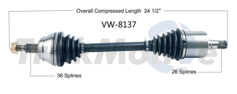 CV Axle Shaft – Front Driver Side
