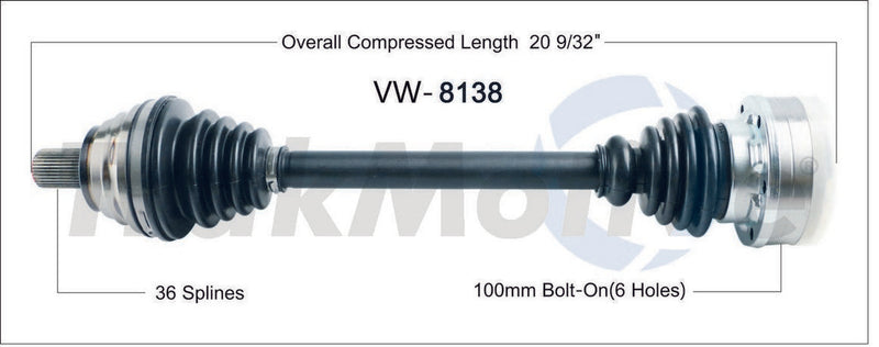 CV Axle Shaft – Front Driver Side