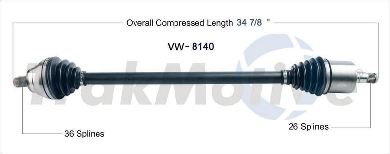 CV Axle Shaft – Front Passenger Side