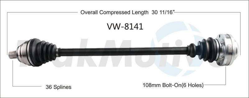 CV Axle Shaft – Front Passenger Side