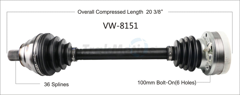 CV Axle Shaft – Front Driver Side