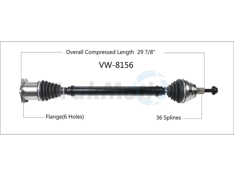 CV Axle Shaft – Front Passenger Side (Updated Design)
