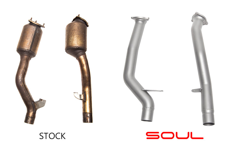Porsche 958 Cayenne SOUL Secondary Cat Bypass Pipes