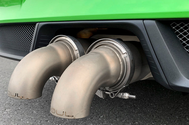 Porsche 991 GT3 / GT3 RS SOUL Bolt-On Resonated Turn Down Exhaust Tips