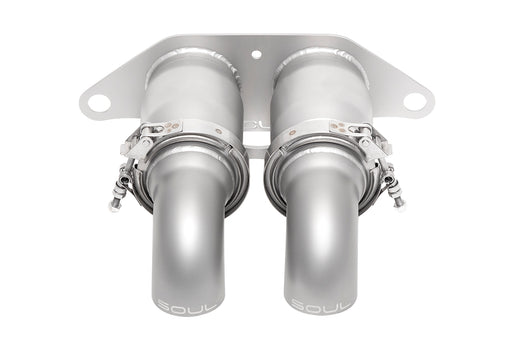 Porsche 991 GT3 / GT3 RS SOUL Bolt-On Resonated Turn Down Exhaust Tips