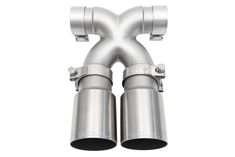 Soul Performance Products - Bolt-On X-Pipe With Tips (Cayman / Boxster 987)