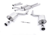 Milltek Cat Back Exhaust Audi S4 4.2 V8 Quattro B6 Saloon / Sedan Avant and Cabriolet 03-05