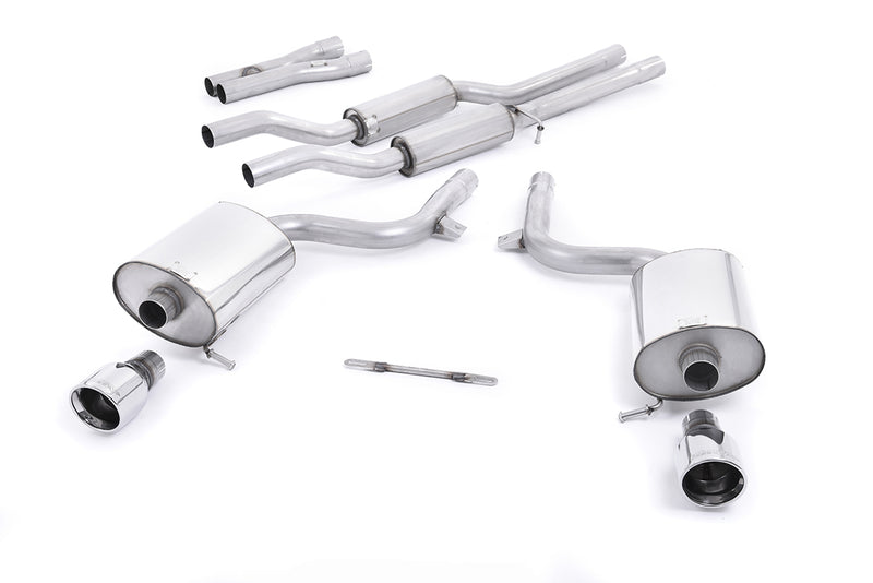 Milltek Cat Back Exhaust Audi S4 4.2 V8 Quattro B6 Saloon / Sedan Avant and Cabriolet 03-05