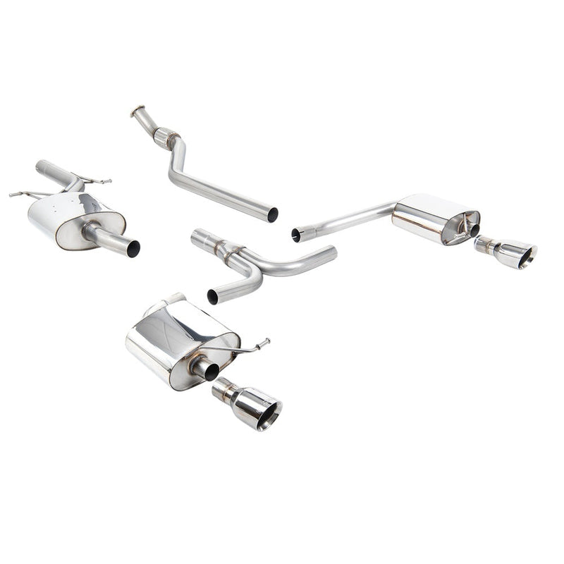 Milltek Cat Back Exhaust Audi A4 2.0 TFSi S-Line B8 (2WD and Quattro manual-only) Saloon and Avant 08-11