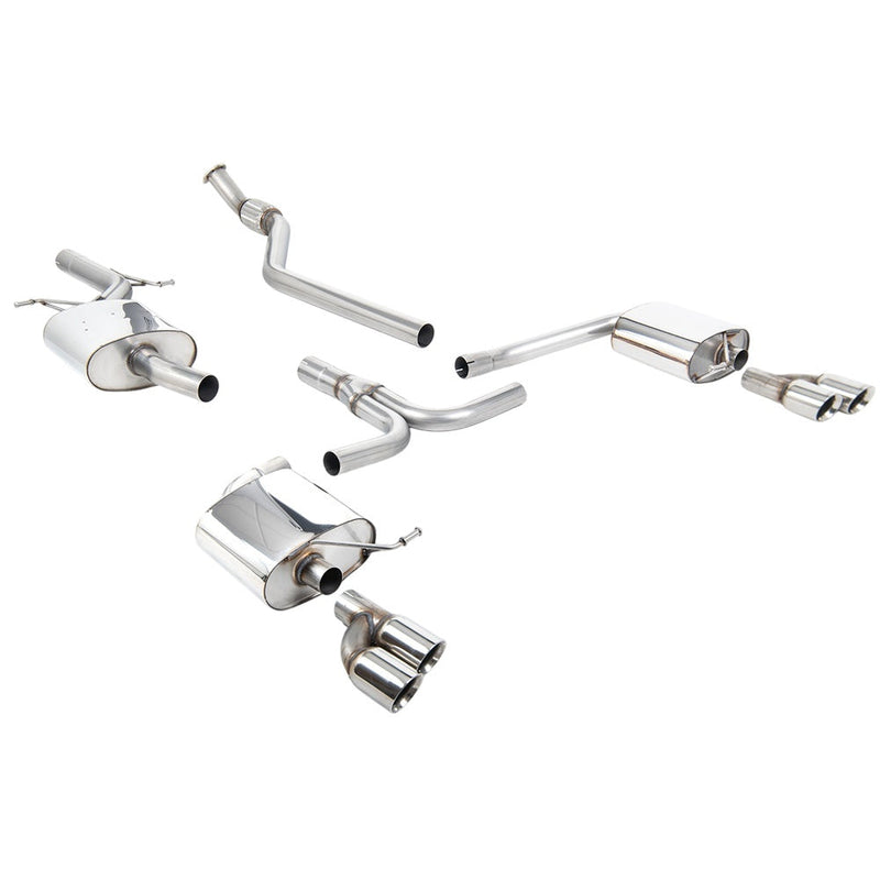 Milltek Cat Back Exhaust Audi A4 2.0 TFSi S-Line B8 (2WD and Quattro manual-only) Saloon and Avant 08-11