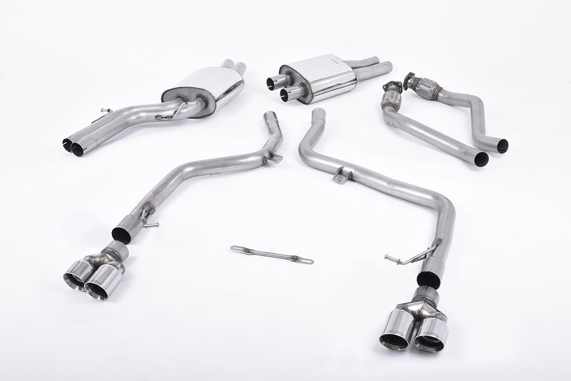 Milltek Cat Back Exhaust Audi S5 3.0 TFSi B8 Coupe and Cabriolet (S-Tronic) 09-11