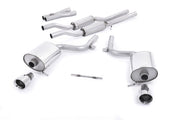 Milltek Cat Back Exhaust Audi S4 4.2 V8 Quattro B6 Saloon / Sedan Avant and Cabriolet 03-05