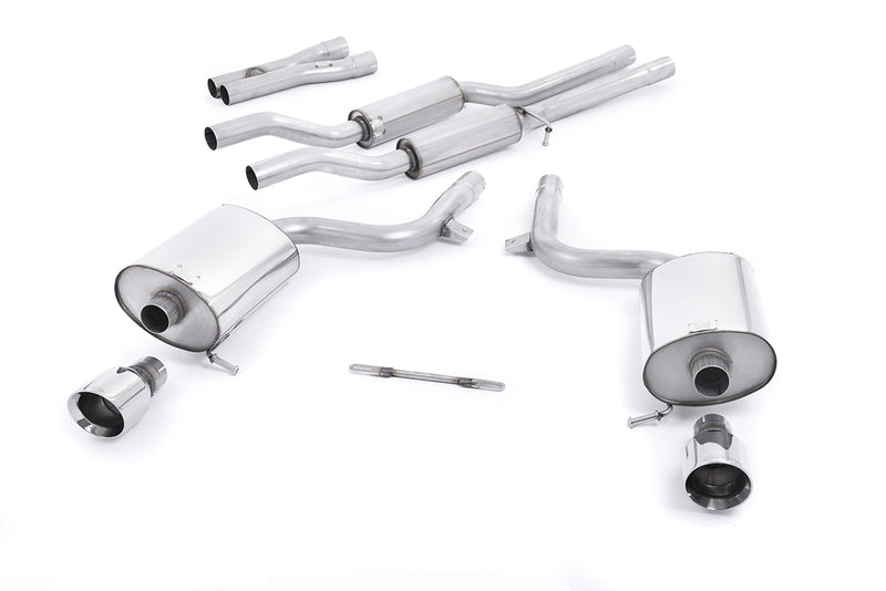 Milltek Cat Back Exhaust Audi S4 4.2 V8 Quattro B6 Saloon / Sedan Avant and Cabriolet 03-05