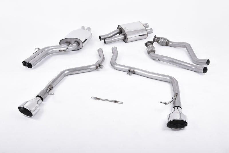 Milltek Cat Back Exhaust Audi S5 3.0 TFSi B8 Coupe and Cabriolet (S-Tronic) 09-11