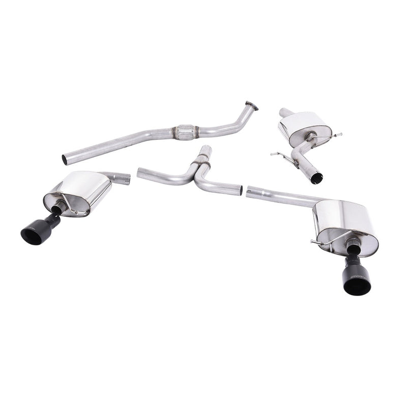 Milltek Cat Back Exhaust Audi A4 2.0 TFSi S-Line B8 (2WD and Quattro Tiptronic-only) Saloon and Avant 08-11