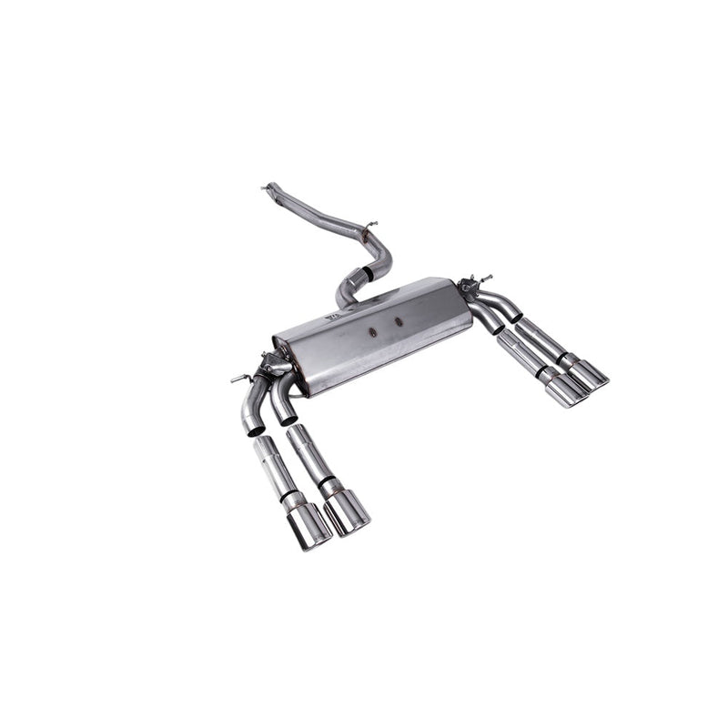 Milltek Cat Back Exhaust Audi S3 2.0 TFSi Quattro Saloon and Cabrio 8V.2 (GPF Equipped Models Only) 19-20
