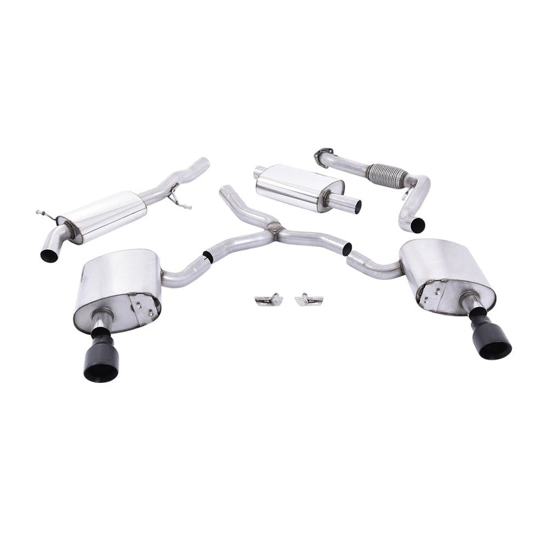Milltek Cat Back Exhaust Audi A4 2.0 TFSi B9 Quattro Saloon and Avant (Non OPF/GPF Models inc Mild Hybrid and Without Brace Bars) 16-25