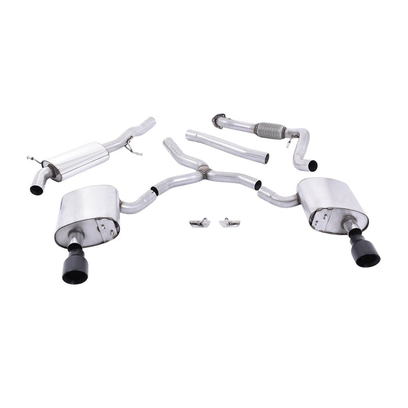 Milltek Cat Back Exhaust Audi A4 2.0 TFSi B9 Quattro Saloon and Avant (Non OPF/GPF Models inc Mild Hybrid and Without Brace Bars) 16-25