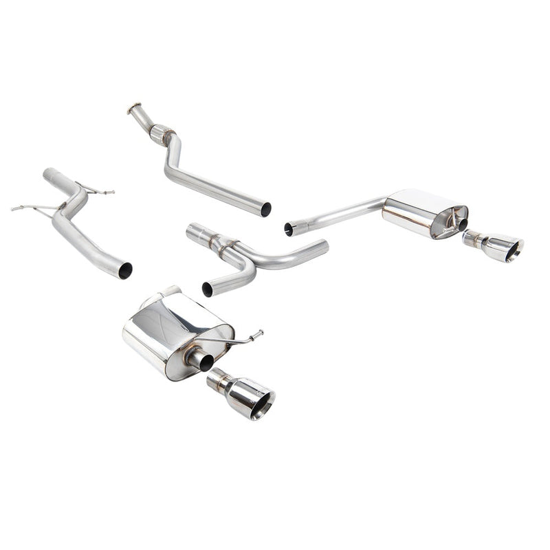 Milltek Cat Back Exhaust Audi A4 2.0 TFSi S-Line B8 (2WD and Quattro manual-only) Saloon and Avant 08-11