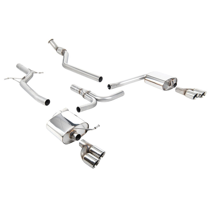 Milltek Cat Back Exhaust Audi A4 2.0 TFSi S-Line B8 (2WD and Quattro manual-only) Saloon and Avant 08-11