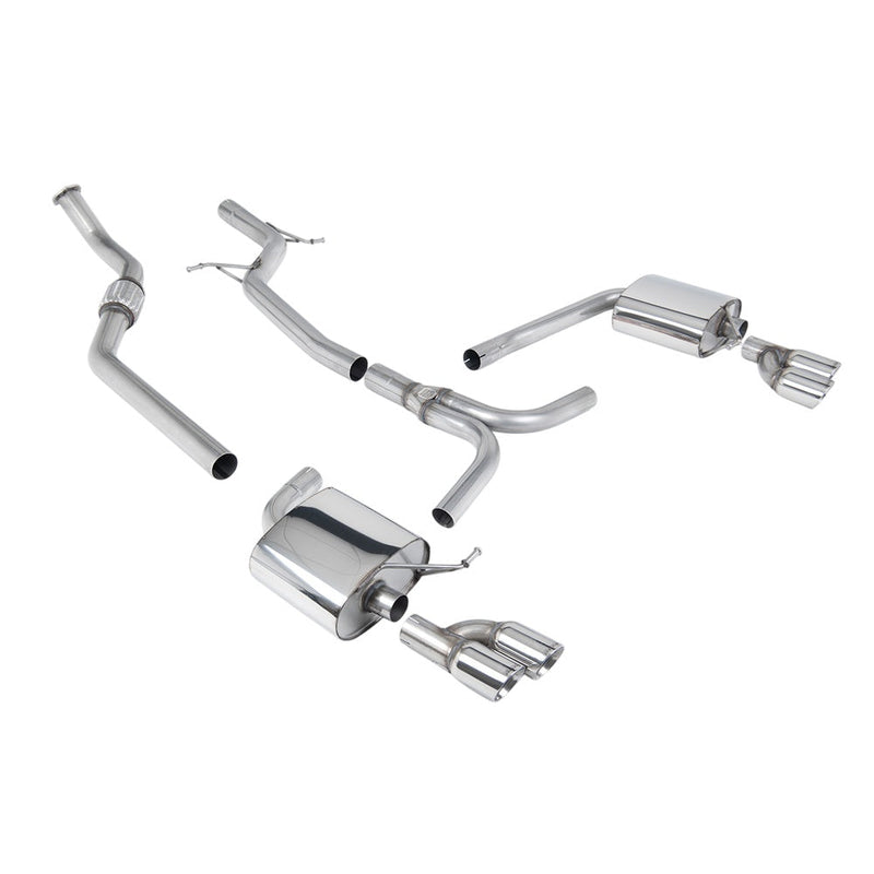 Milltek Cat Back Exhaust Audi A4 2.0 TFSi S-Line B8 (2WD and Quattro Tiptronic-only) Saloon and Avant 08-11