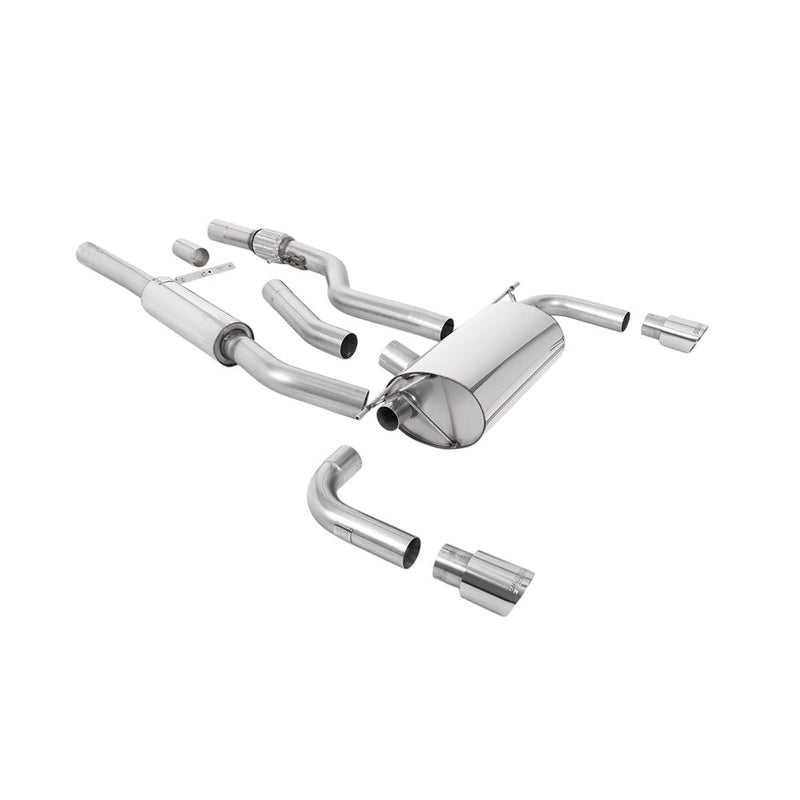 Milltek Cat Back Exhaust BMW 4 Series F32 428i Coupe (Manual Gearbox without Tow Bar None xDrive and N20 Engine Only) 14-18