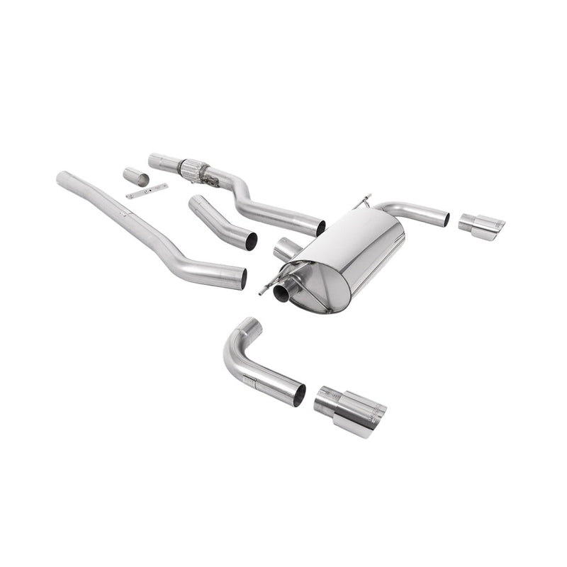 Milltek Cat Back Exhaust BMW 4 Series F32 428i Coupe (Manual Gearbox without Tow Bar None xDrive and N20 Engine Only) 14-18