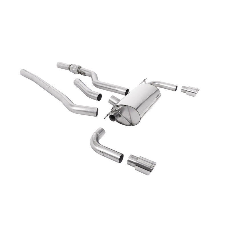 Milltek Cat Back Exhaust BMW 4 Series F32 428i Coupe (Automatic Gearbox without Tow Bar None xDrive and N20 Engine Only) 14-16