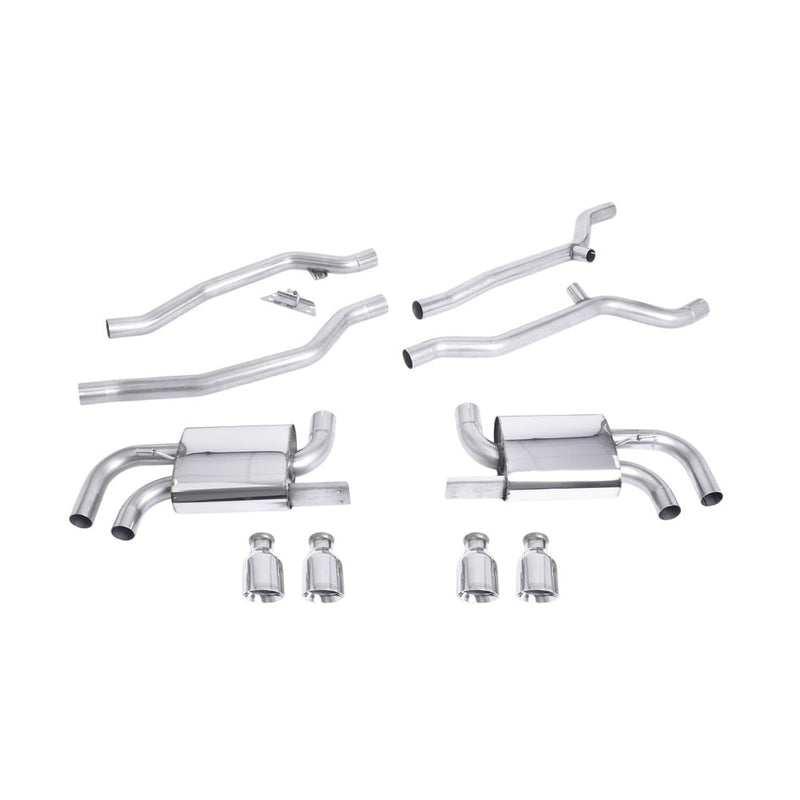 Milltek Cat Back Exhaust Porsche Cayenne 958 Turbo 4.8 V8 (Pre-Facelift) 10-14