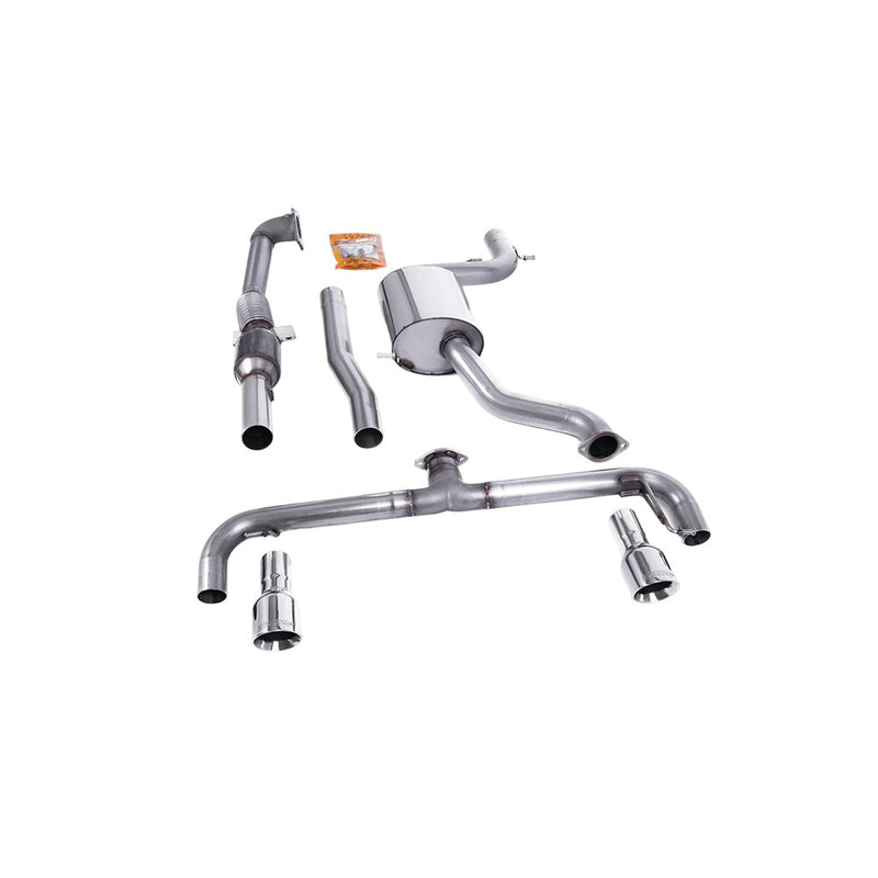 Milltek Turbo-back including Hi-Flow Sports Cat Exhaust Volkswagen Golf Mk6 GTi 2.0 TSI 210PS 09-13