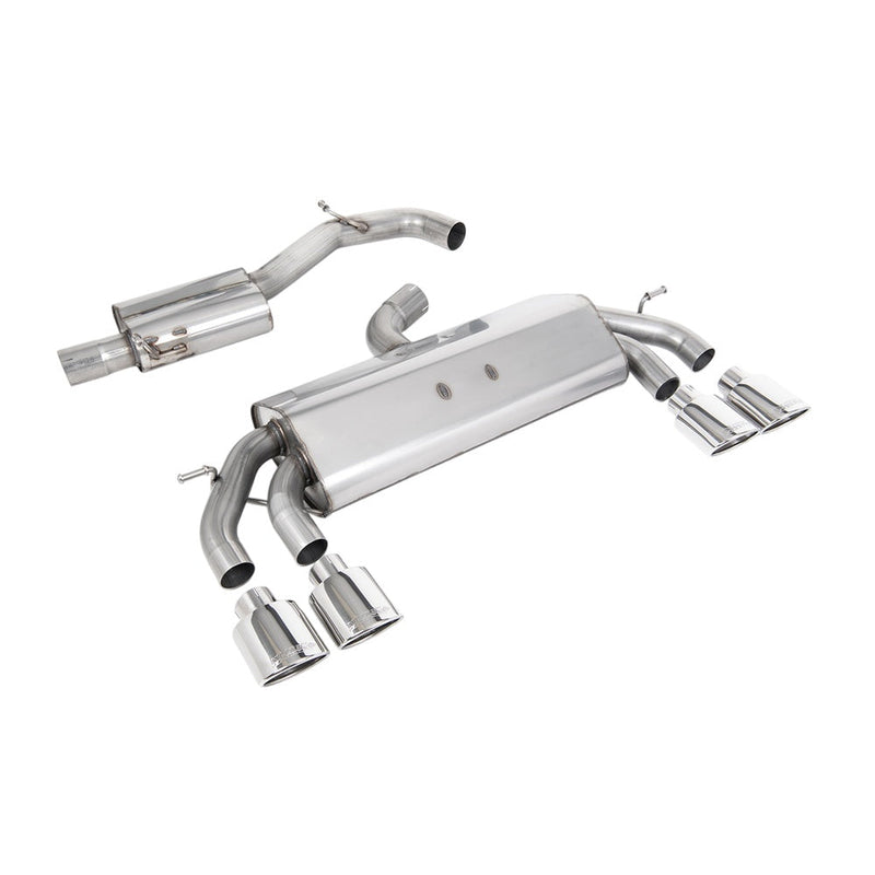 Milltek Cat Back Exhaust Volkswagen Golf Mk7.5 R 2.0 TSI 300PS (GPF Equipped Models Only) 76mm and EC Approved Systems 19-20