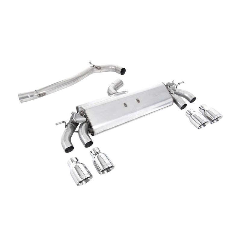 Milltek Cat Back Exhaust Volkswagen Golf Mk7.5 R 2.0 TSI 300PS (GPF Equipped Models Only) 76mm and EC Approved Systems 19-20
