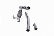 Milltek Large-bore Downpipe and De-cat Exhaust Volkswagen Polo GTI 2.0 TSI (AW 5-Door) Non GPF/OPF Models Only 18-19