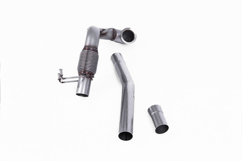 Milltek Large-bore Downpipe and De-cat Exhaust Volkswagen Polo GTI 2.0 TSI (AW 5-Door) Non GPF/OPF Models Only 18-19