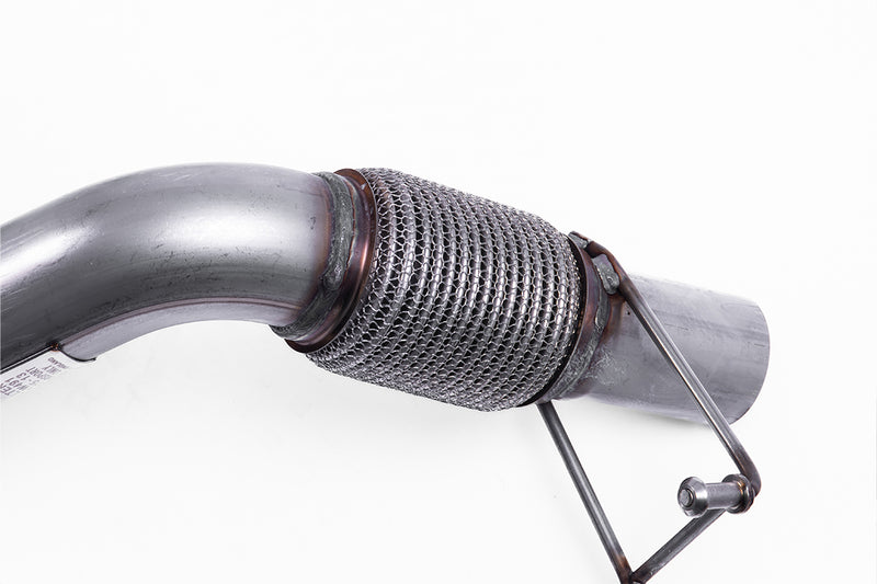 Milltek Large-bore Downpipe and De-cat Exhaust Volkswagen Polo GTI 2.0 TSI (AW 5-Door) Non GPF/OPF Models Only 18-19