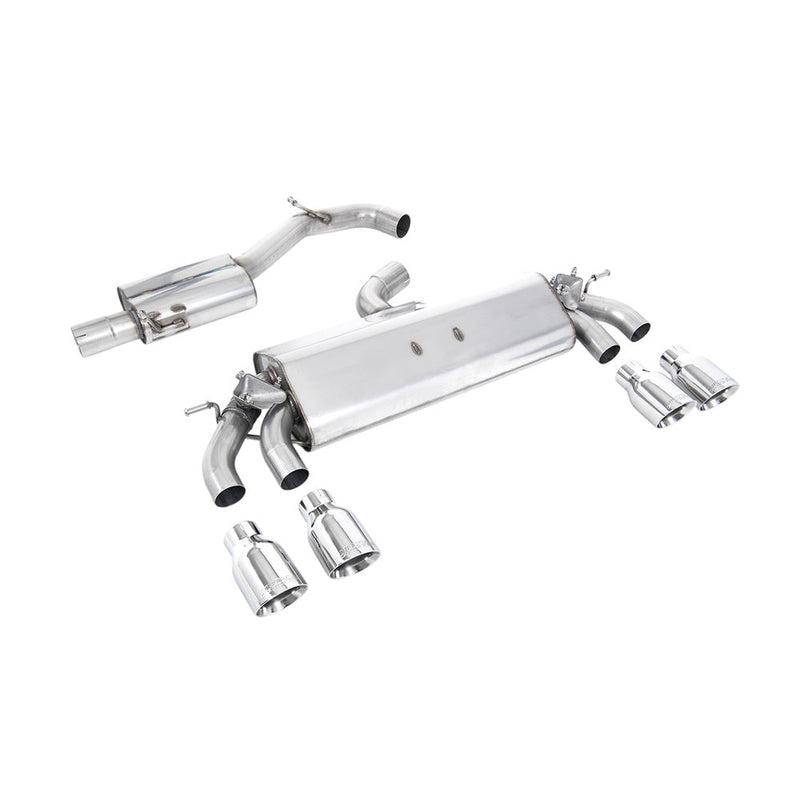 Milltek Cat Back Exhaust Volkswagen Golf Mk7.5 R 2.0 TSI 300PS (GPF Equipped Models Only) 76mm and EC Approved Systems 19-20
