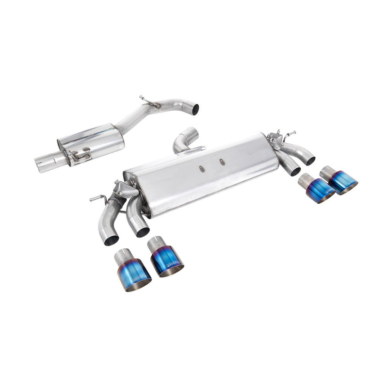 Milltek Cat Back Exhaust Volkswagen Golf Mk7.5 R 2.0 TSI 300PS (GPF Equipped Models Only) 76mm and EC Approved Systems 19-20
