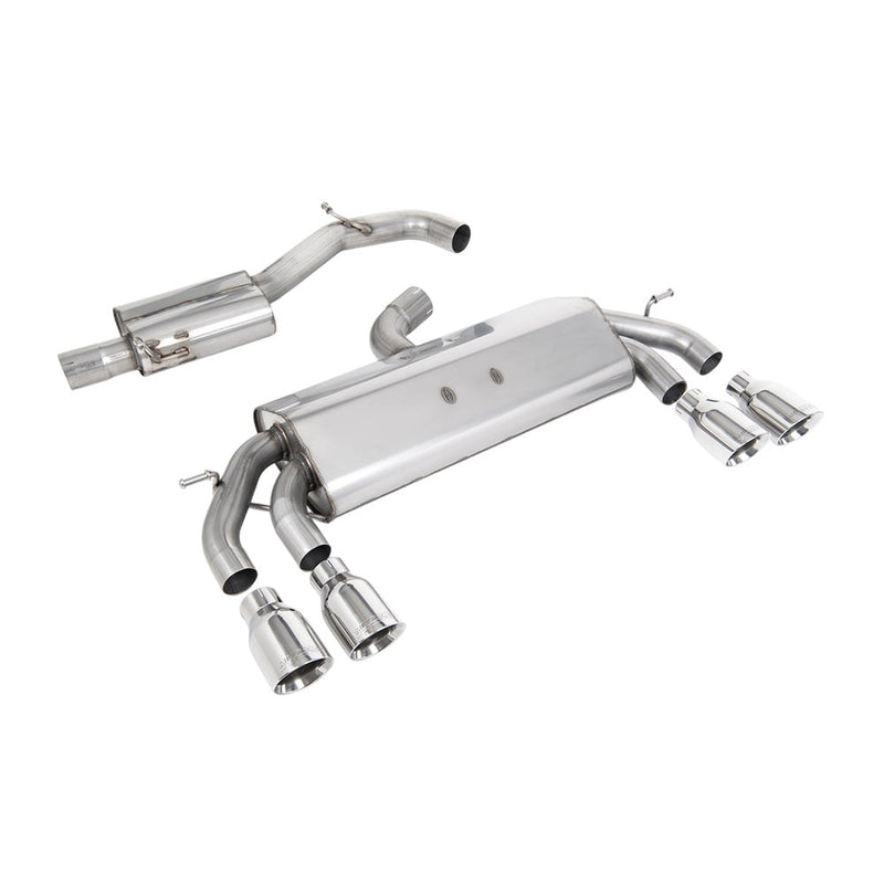 Milltek Cat Back Exhaust Volkswagen Golf Mk7.5 R 2.0 TSI 300PS (GPF Equipped Models Only) 76mm and EC Approved Systems 19-20