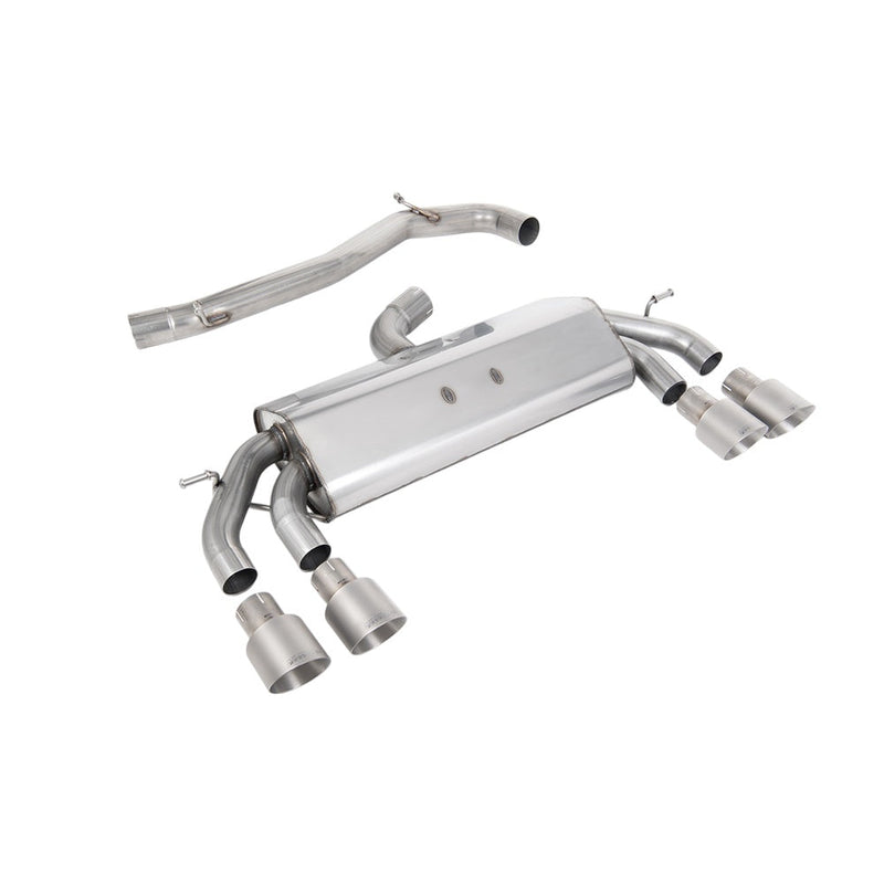 Milltek Cat Back Exhaust Volkswagen Golf Mk7.5 R 2.0 TSI 300PS (GPF Equipped Models Only) 76mm and EC Approved Systems 19-20