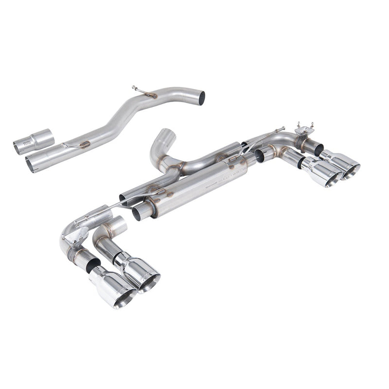 Milltek Cat Back Exhaust Volkswagen Golf Mk7 R 2.0 TSI 300PS (80mm Race System Options) 14-16