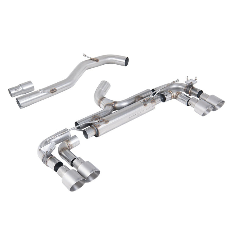 Milltek Cat Back Exhaust Volkswagen Golf Mk7 R 2.0 TSI 300PS (80mm Race System Options) 14-16