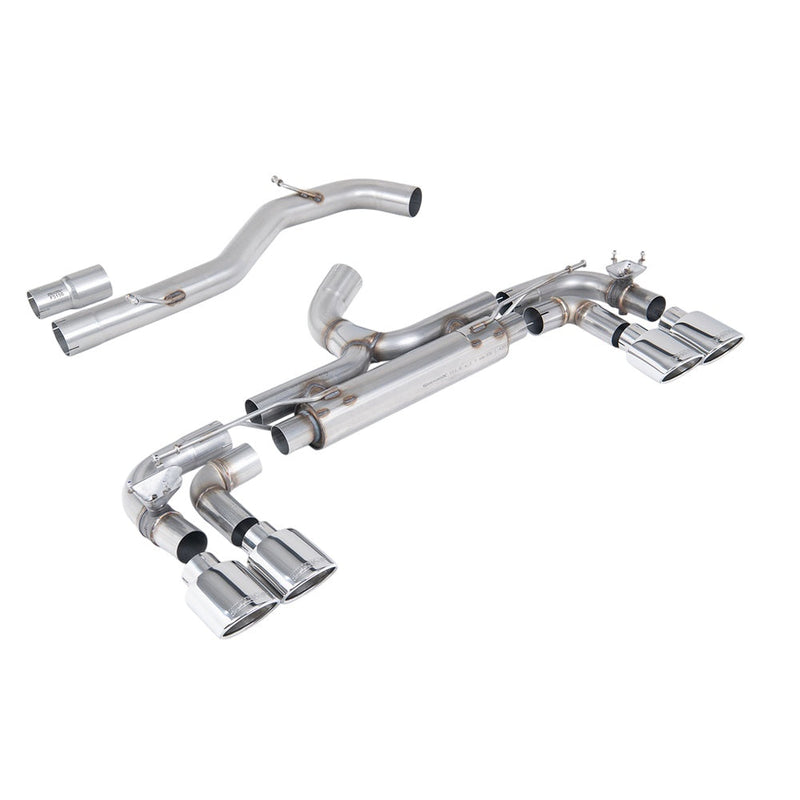 Milltek Cat Back Exhaust Volkswagen Golf Mk7 R 2.0 TSI 300PS (80mm Race System Options) 14-16